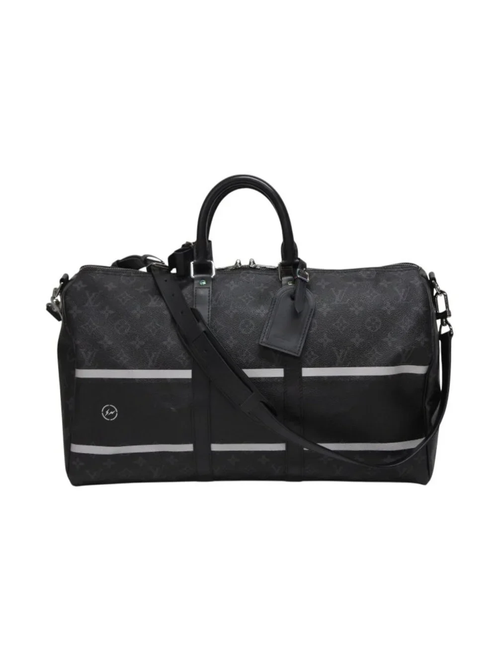 Louis Vuitton Boston Bag Keepall Bandouliere 45 Hiroshi Fujiwara Fragment Black